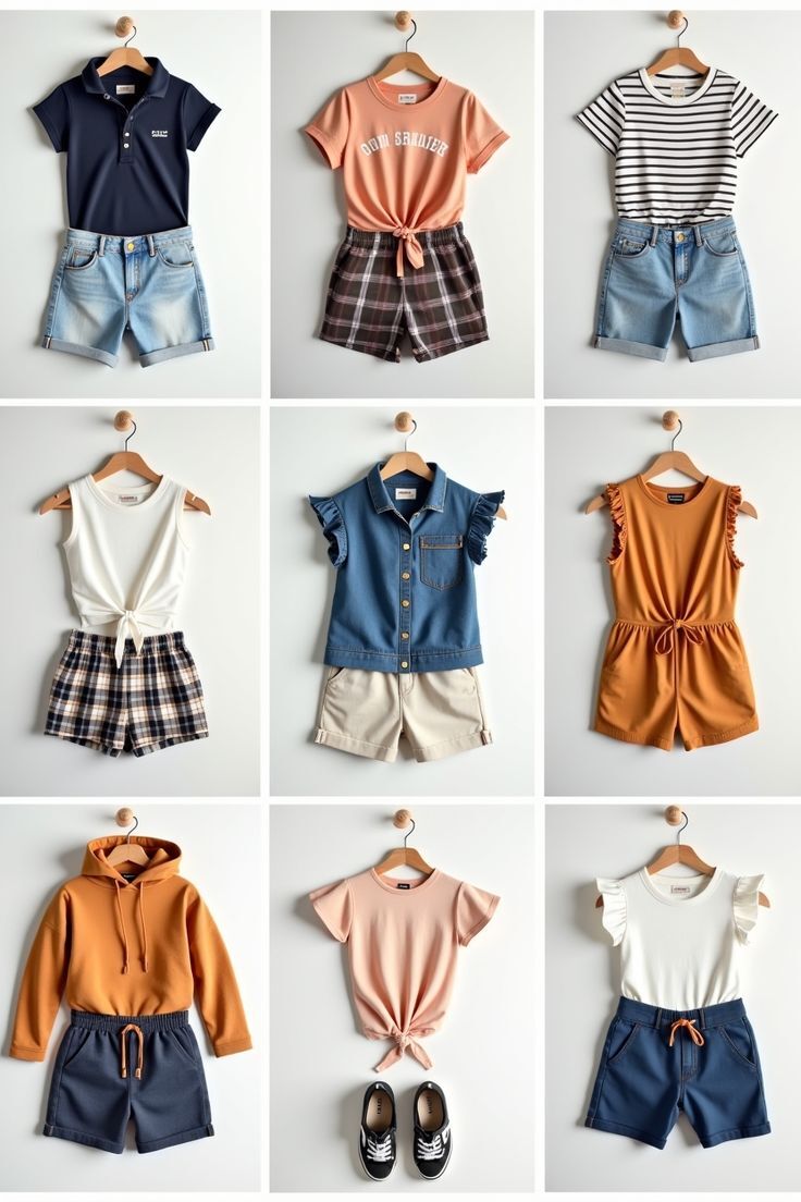 Cute & Modest Summer Shorts Outfits for School Girls (1)